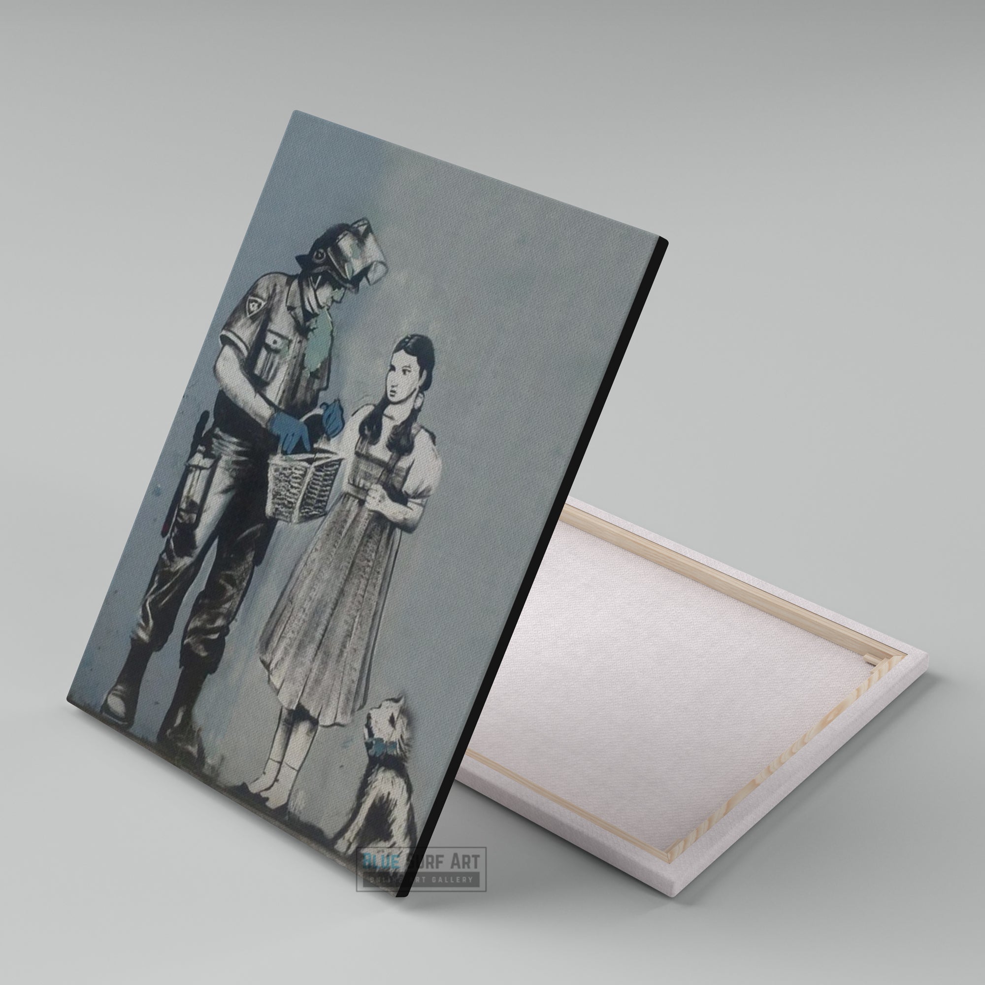 Banksy Dorothy Search Handmade Oil on Canvas, Made to Order