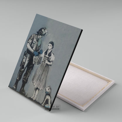 Banksy Dorothy Search Handmade Oil on Canvas, Made to Order