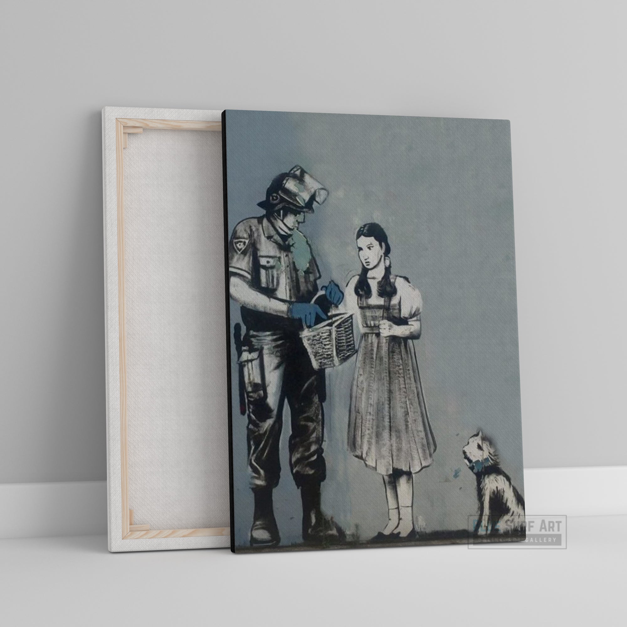 Banksy Dorothy Search Handmade Oil on Canvas, Made to Order