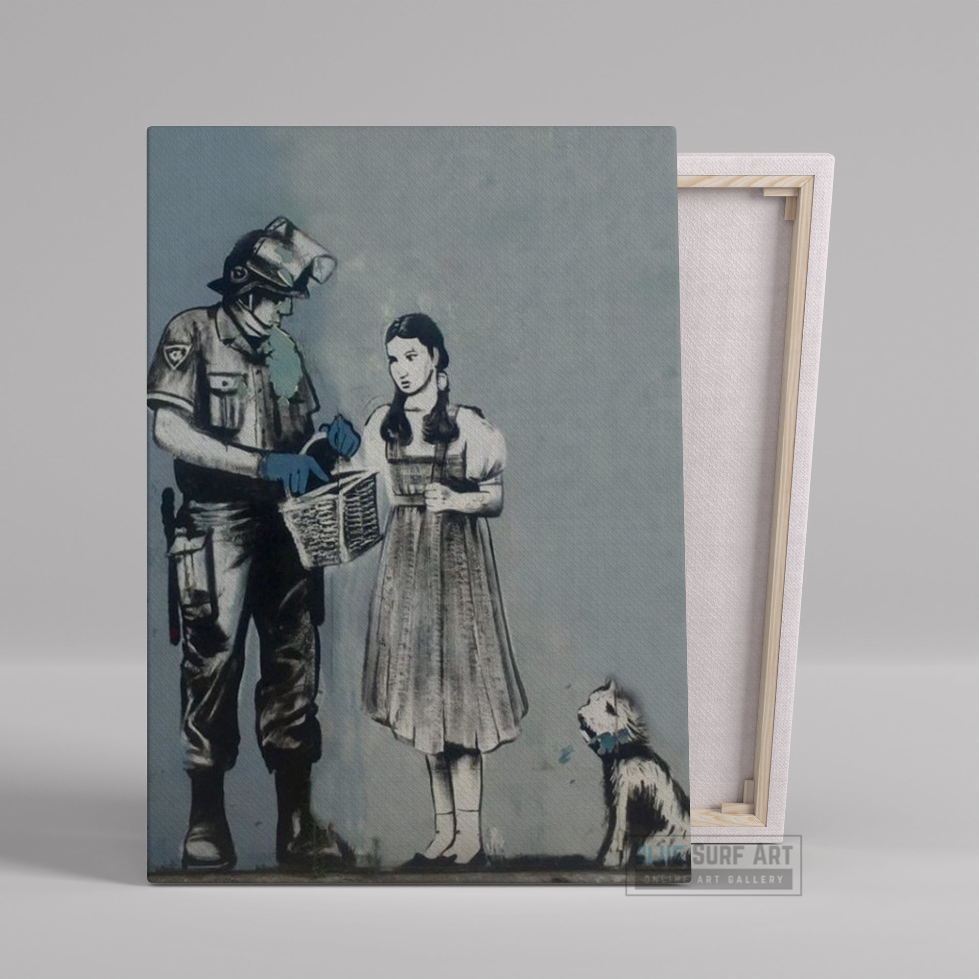 Banksy Dorothy Search Handmade Oil on Canvas, Made to Order