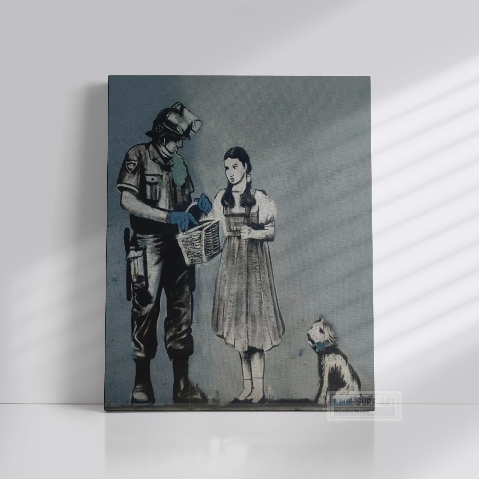 Banksy Dorothy Search Handmade Oil on Canvas, Made to Order