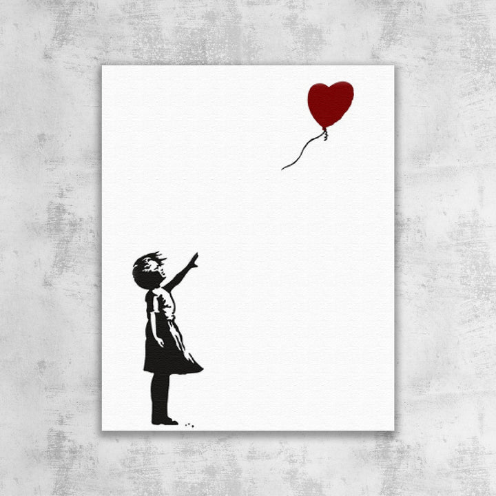 Banksy Little Girl with Heart Balloon