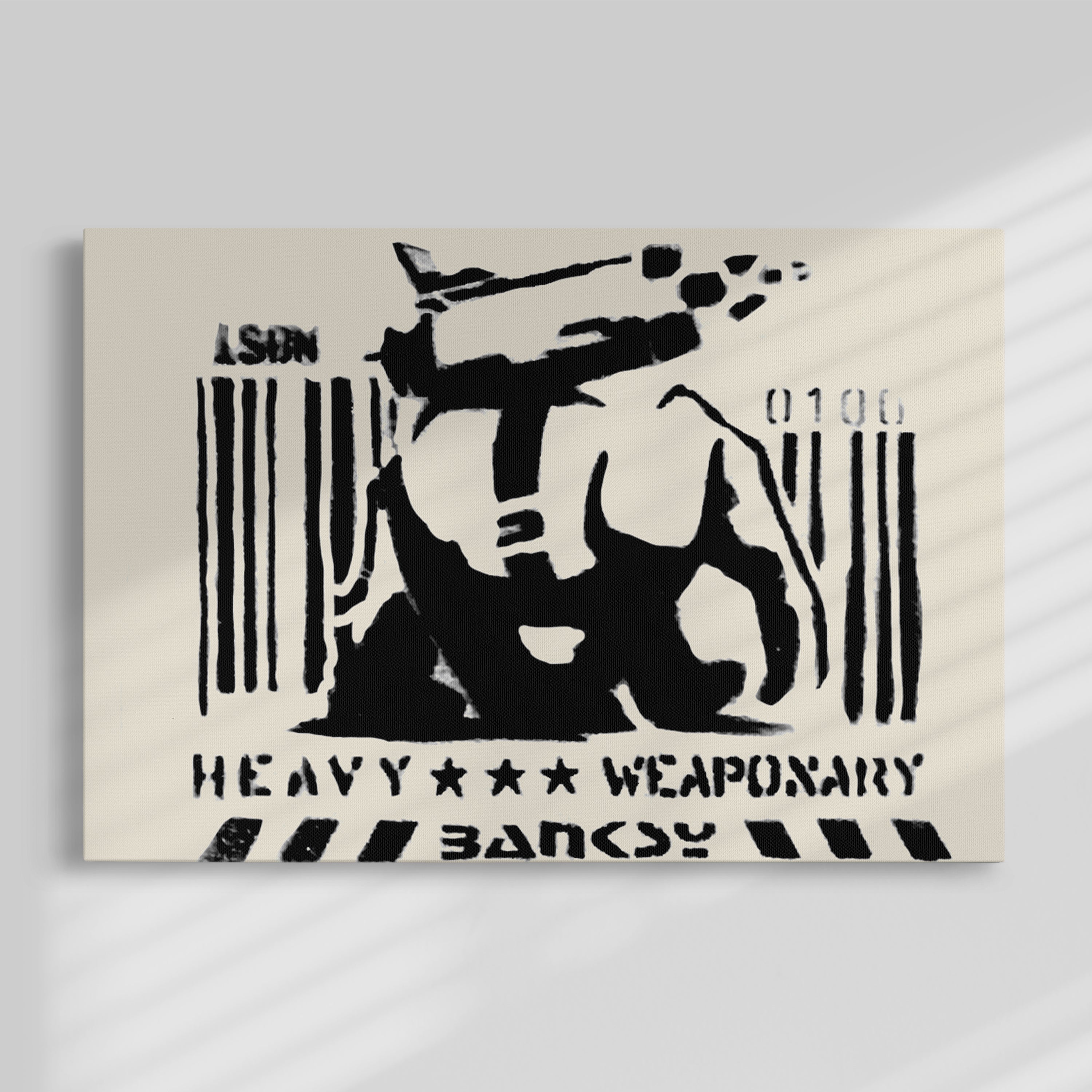 Banksy Heavy Metal Painting by Blue Surf Art