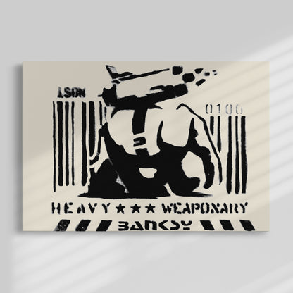 Banksy Heavy Metal Painting by Blue Surf Art