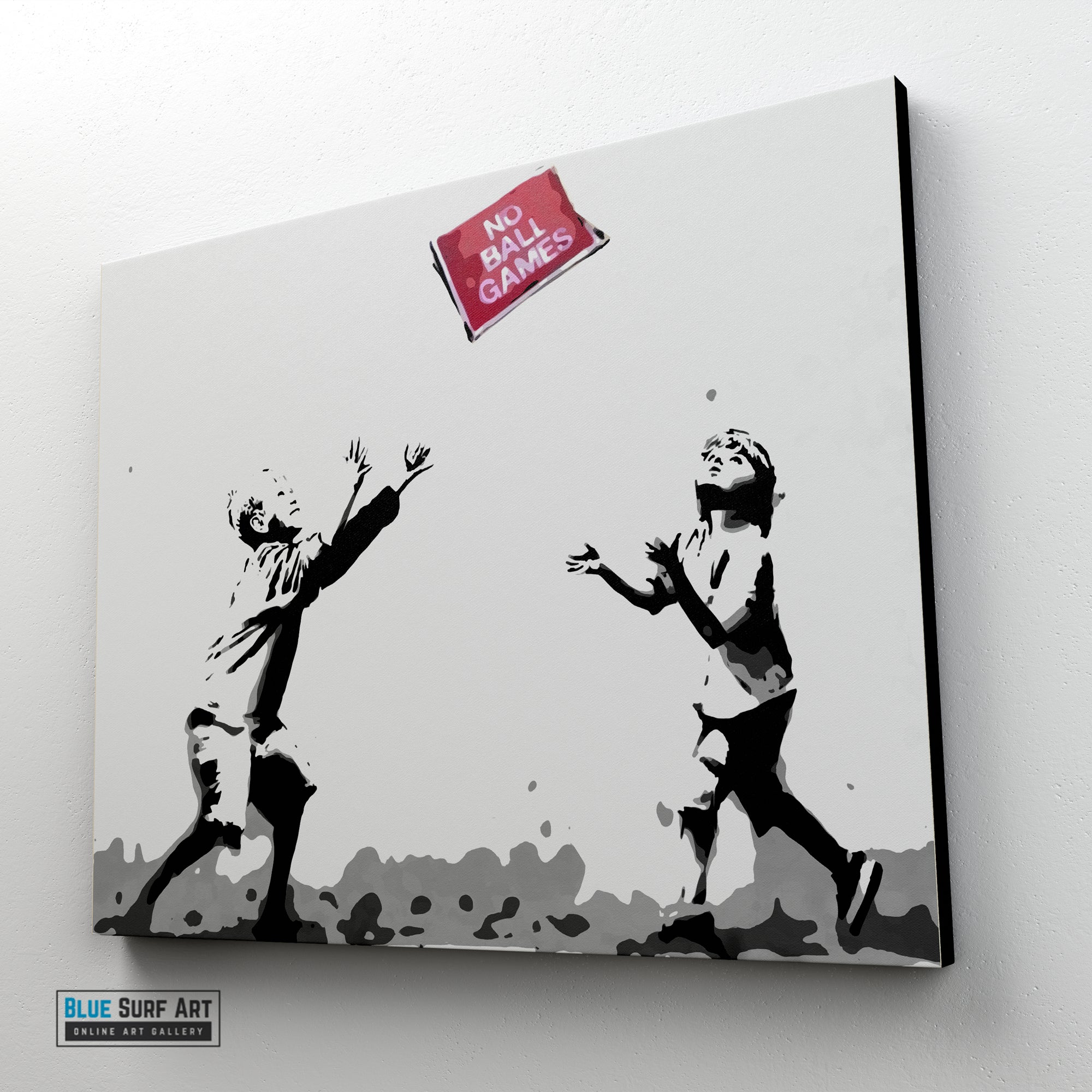 No Ball Games Banksy Street Art, Banksy Canvas Art, Banksy Paintings