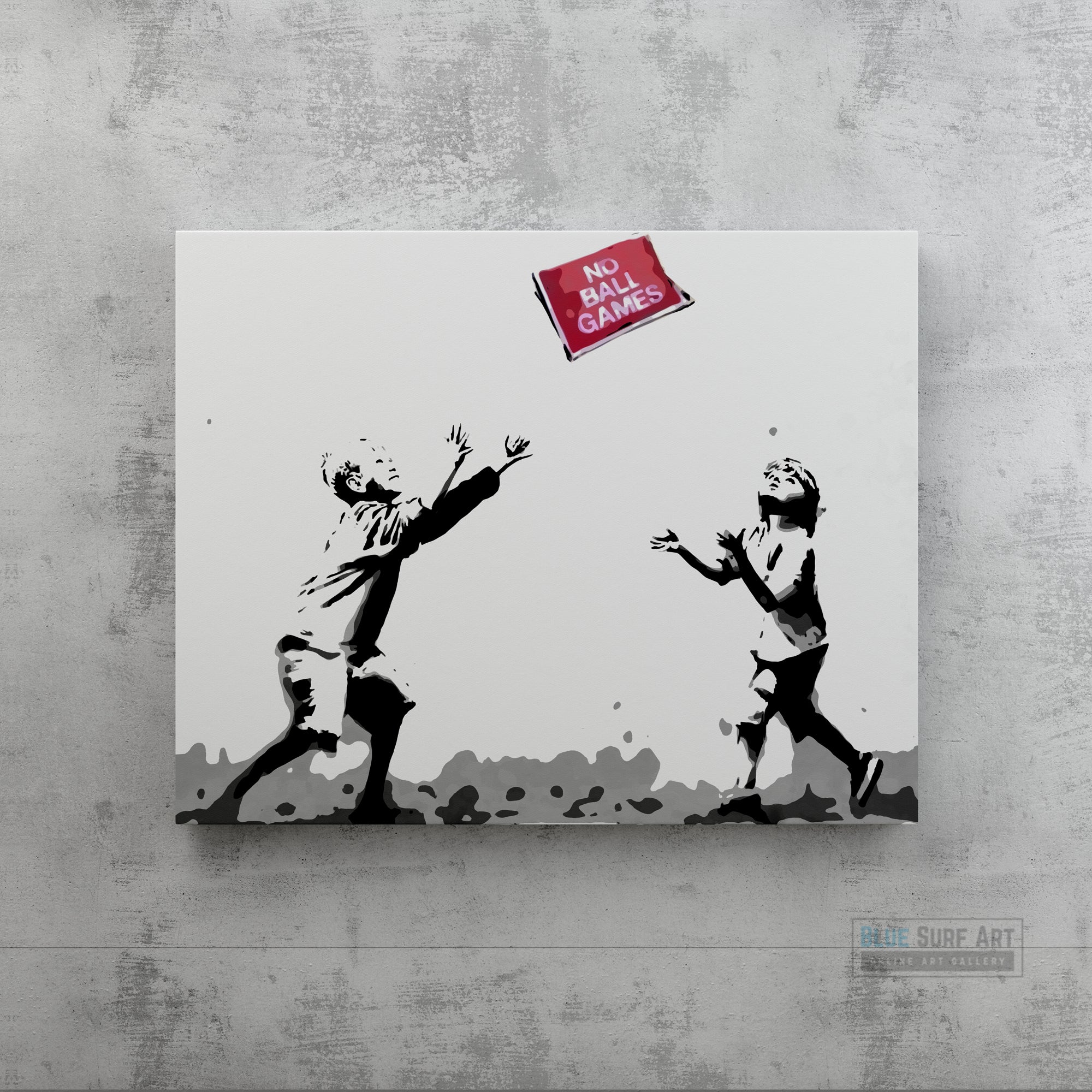 No Ball Games Banksy Street Art, Banksy Canvas Art, Banksy Paintings