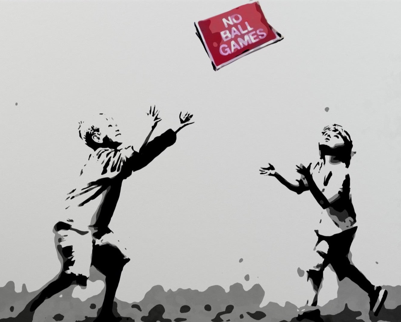 No Ball Games Banksy Street Art, Banksy Canvas Art, Banksy Paintings