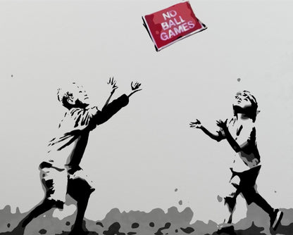 No Ball Games Banksy Street Art, Banksy Canvas Art, Banksy Paintings