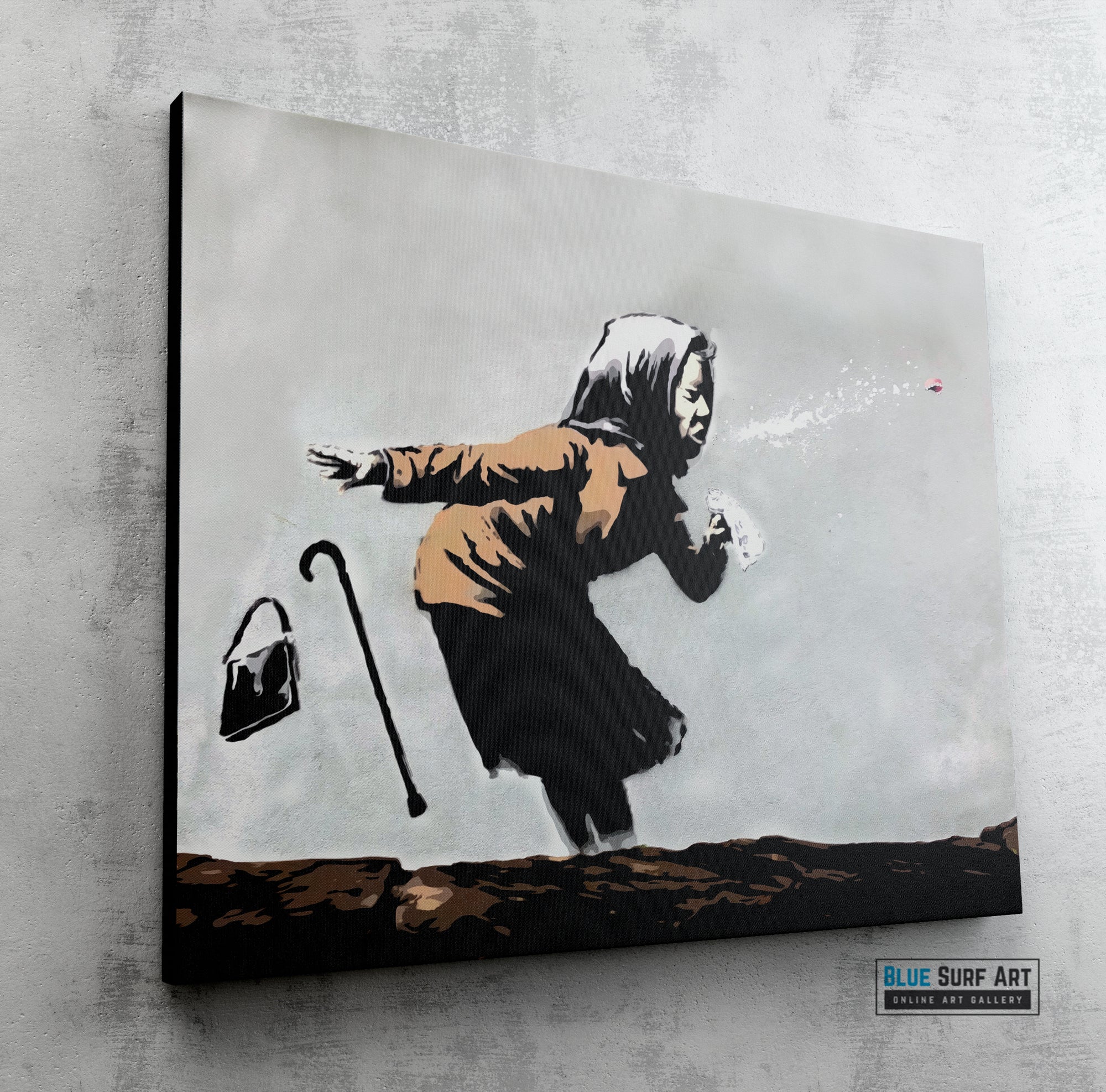Banksy Grandma Sneeze, Bristol Street Art 2021