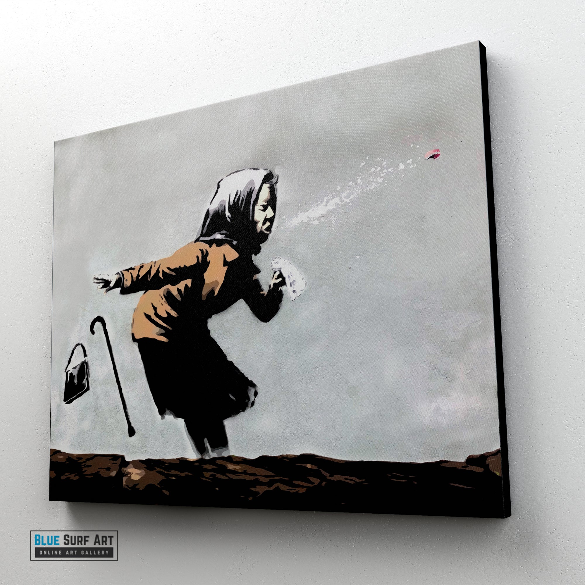 Banksy Grandma Sneeze, Bristol Street Art 2021