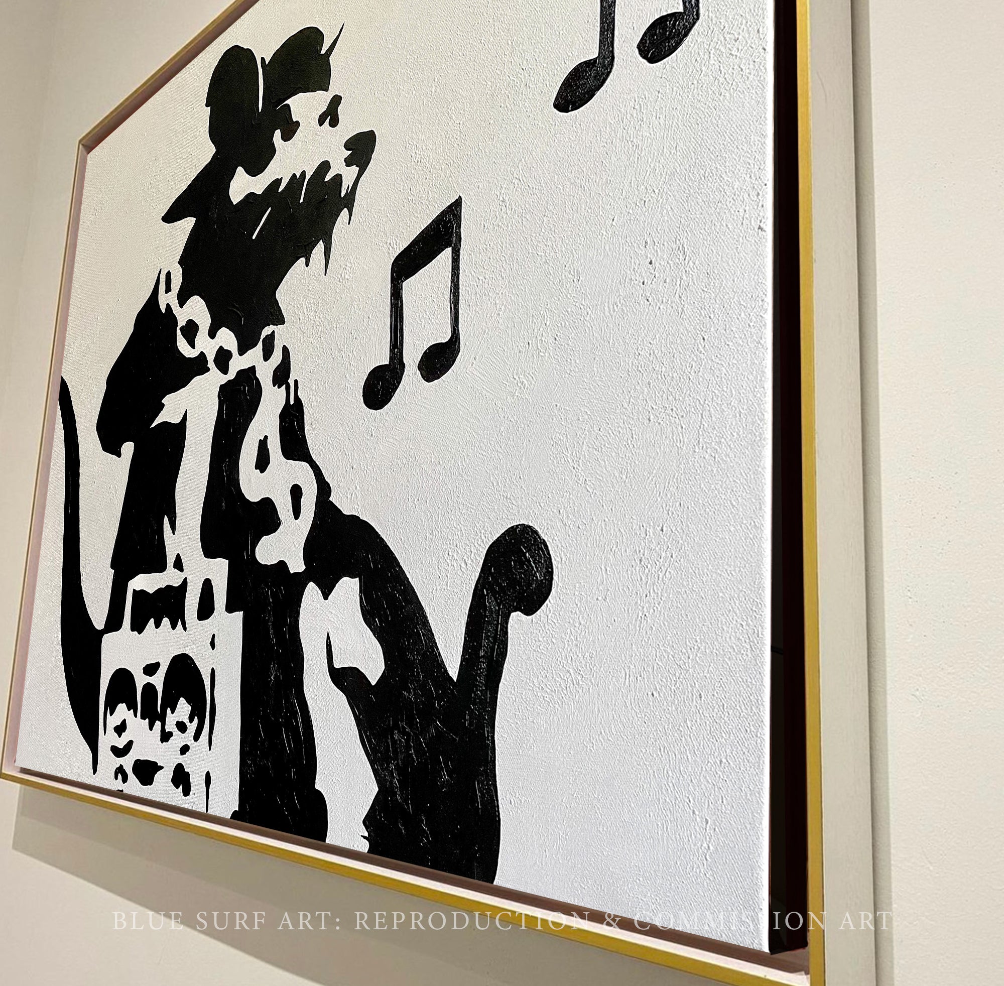 Banksy Rat Thug Banksy Wall Art Handmade Oil on Canvas Banksy for Sale