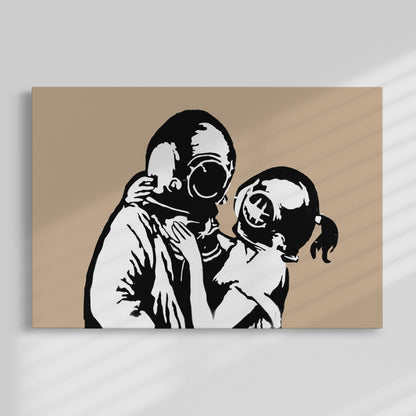 Banksy Think Tank Painting by Blue Surf Art