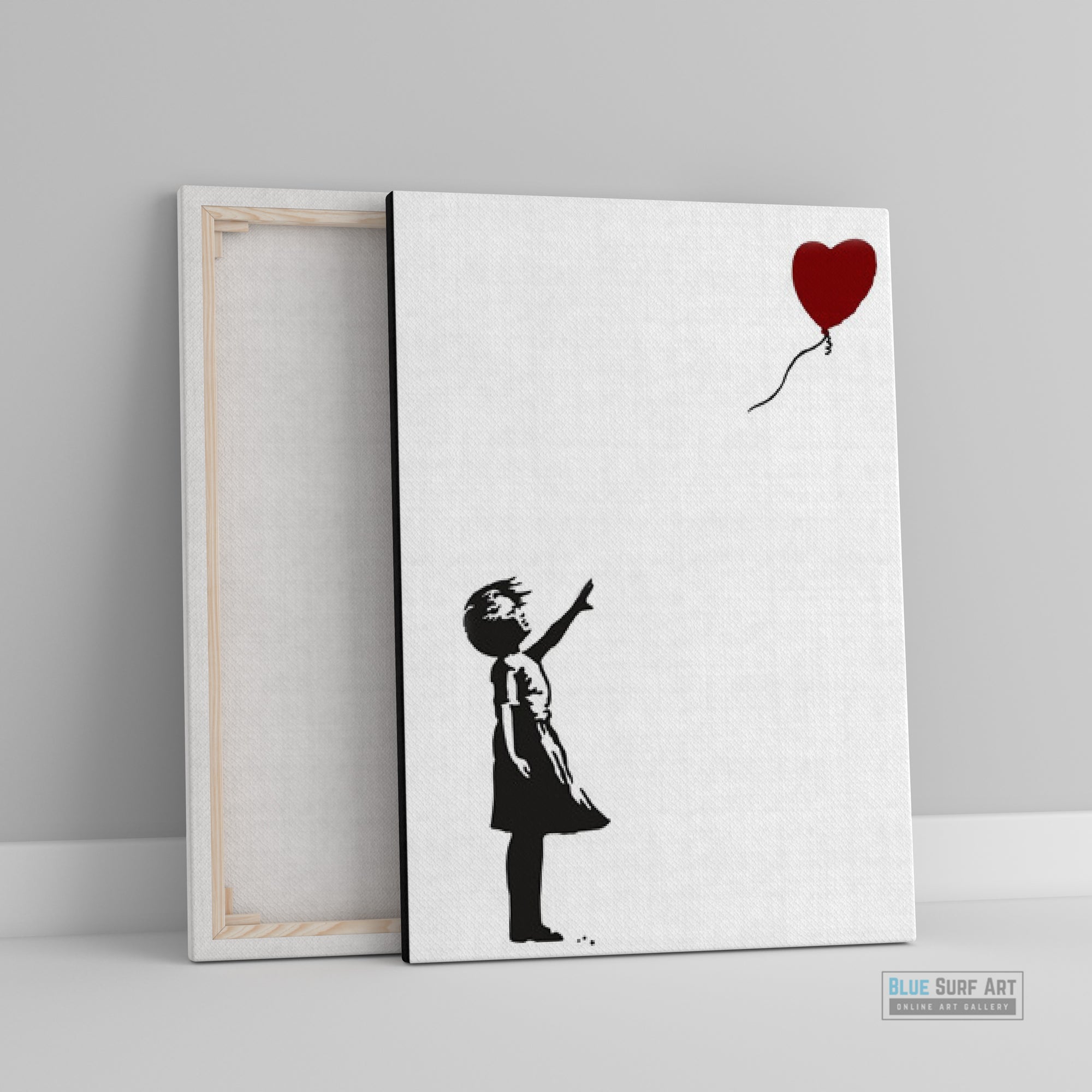Banksy Little Girl with Heart Balloon Street Art for Sale Original Art