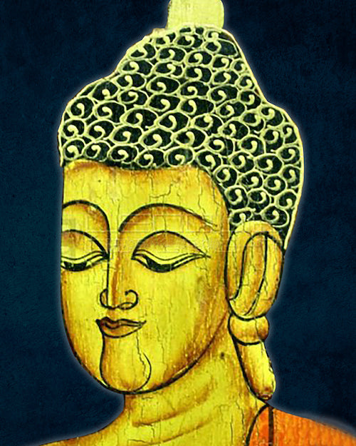 Buddha Asian Wall Art in Oil Painting on Canvas