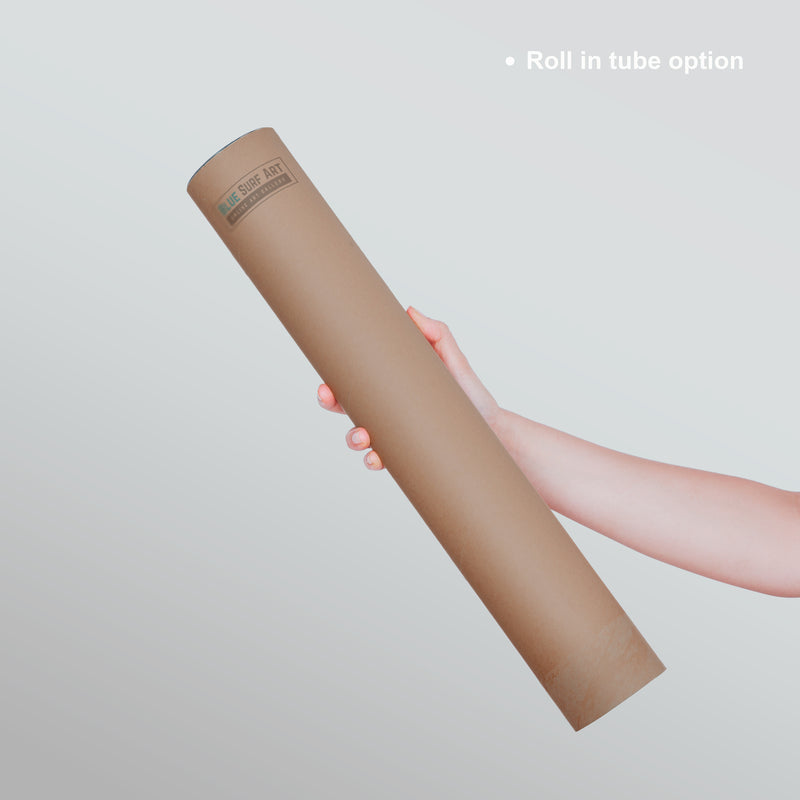Roll in tube option with Blue surf Art