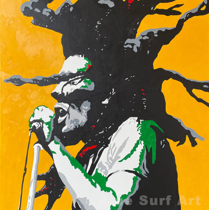 Bob Marley Wall Art Painting Original Handmade Canvas Art