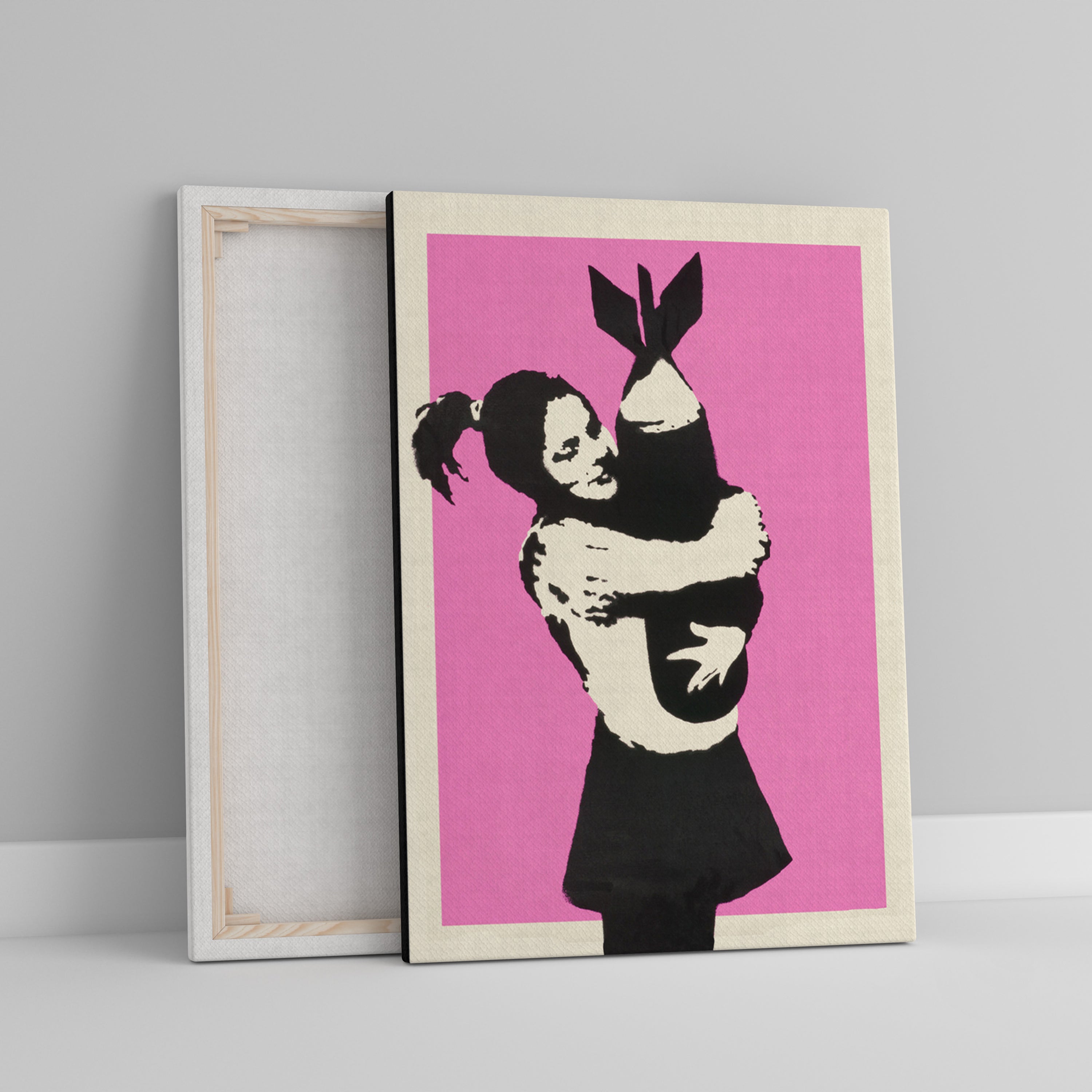 Banksy Bomb Hugger painting by Blue Surf Art