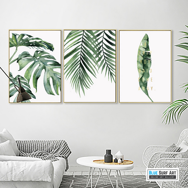 Tropical Plants - Coconut Leafs art prints, painting decoration, wall art