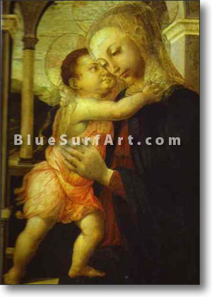Madonna della Loggia by Alessandro Botticelli.Reproduction Oil Painting