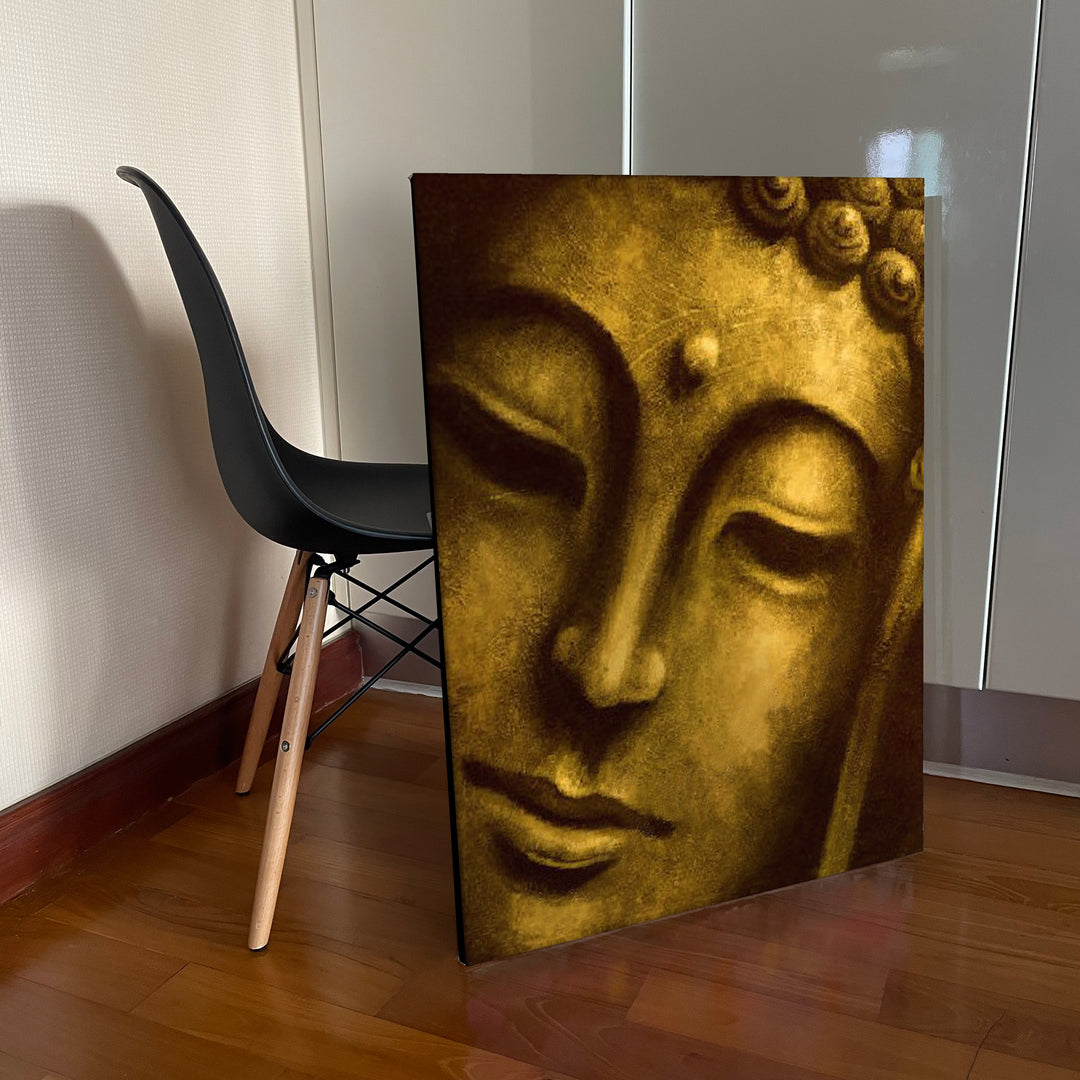 Showcase-Gold Buddha Portrait with Extra Texture