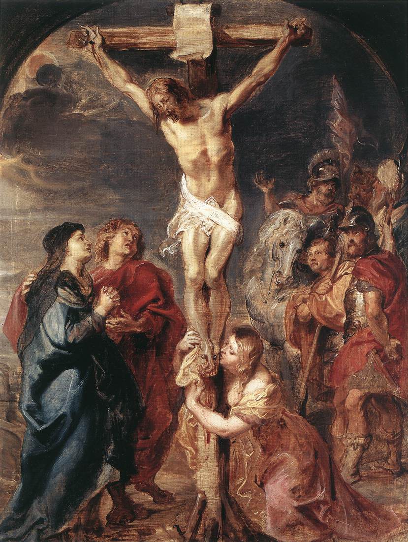 Christ on the Cross by Peter Paul Rubens Reproduction Oil Painting on Canvas
