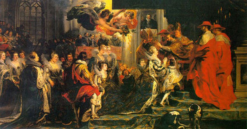 Coronation of Marie de Medici by Peter Paul Rubens Reproduction Oil Painting on Canvas