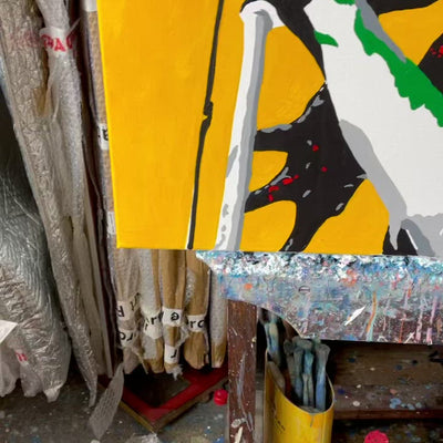 Bob Marley Wall Art Painting Original Handmade Canvas Art VDO, Video 