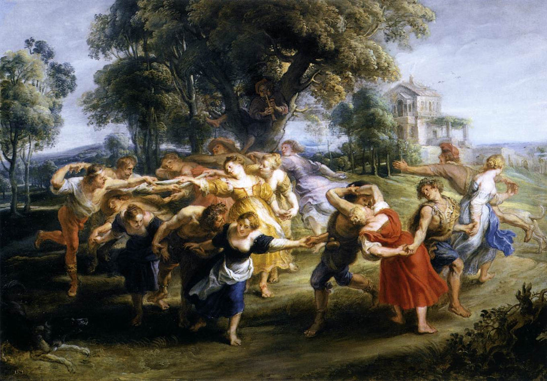 Dance of Italian Villagers by Peter Paul Rubens Reproduction Oil Painting on Canvas