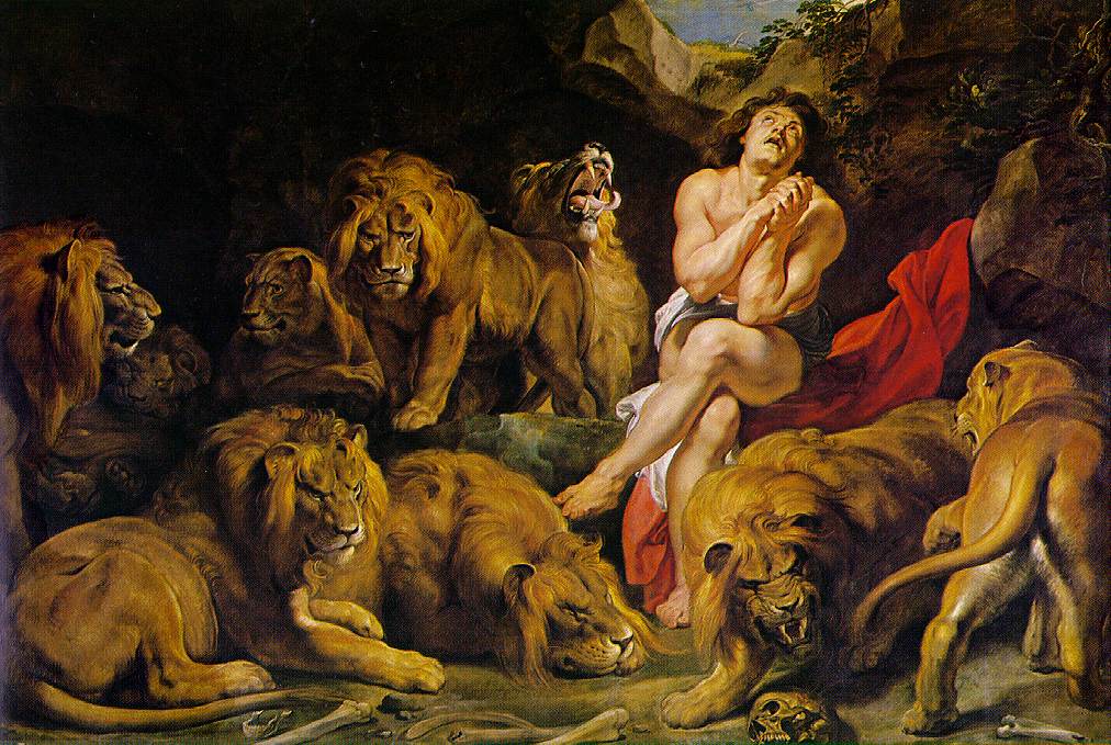 Daniel in the Lion's Den by Peter Paul Rubens Reproduction Oil Painting on Canvas