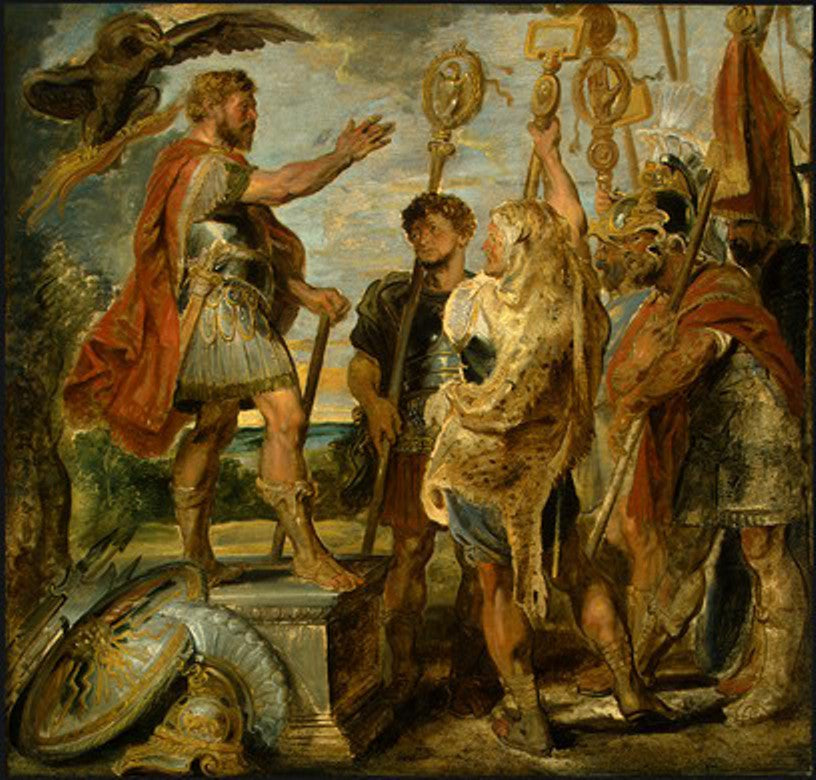Decius Mus Addressing the Legions by Peter Paul Rubens Reproduction Oil Painting on Canvas
