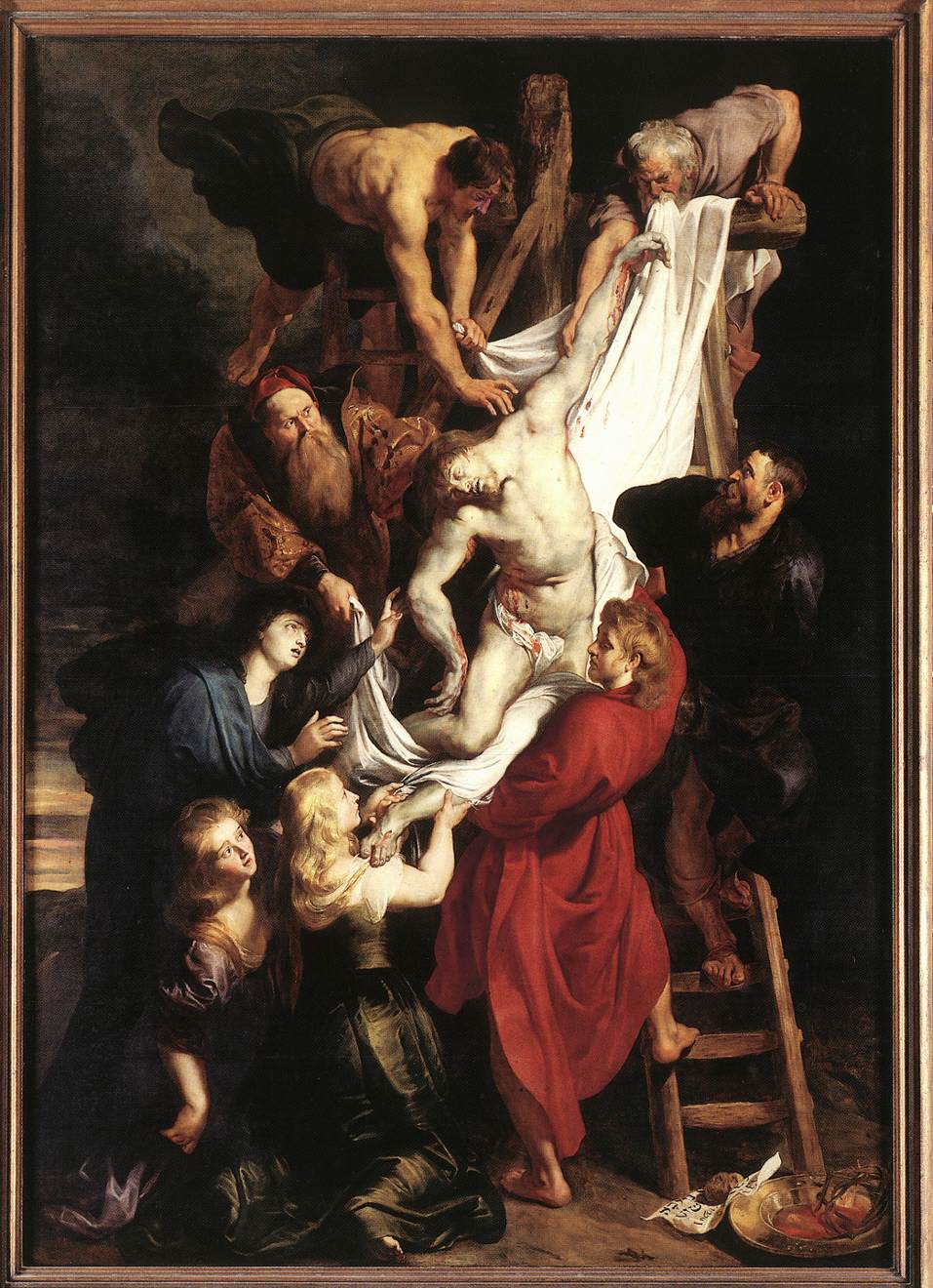 Descent from the Cross (centre panel) by Peter Paul Rubens Reproduction Oil Painting on Canvas