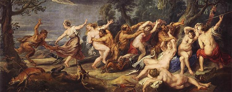 Diana and her Nymphs Surprised by the Fauns by Peter Paul Rubens Reproduction Oil Painting on Canvas