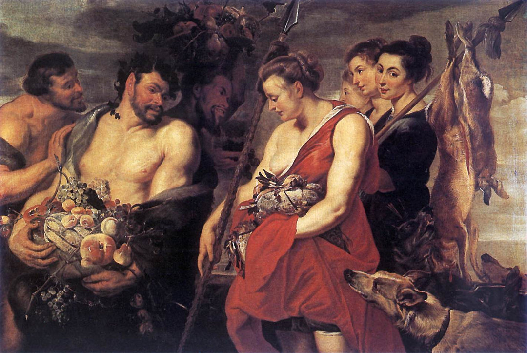 Diana Presentig the Catch to Pan by Peter Paul Rubens Reproduction Oil Painting on Canvas