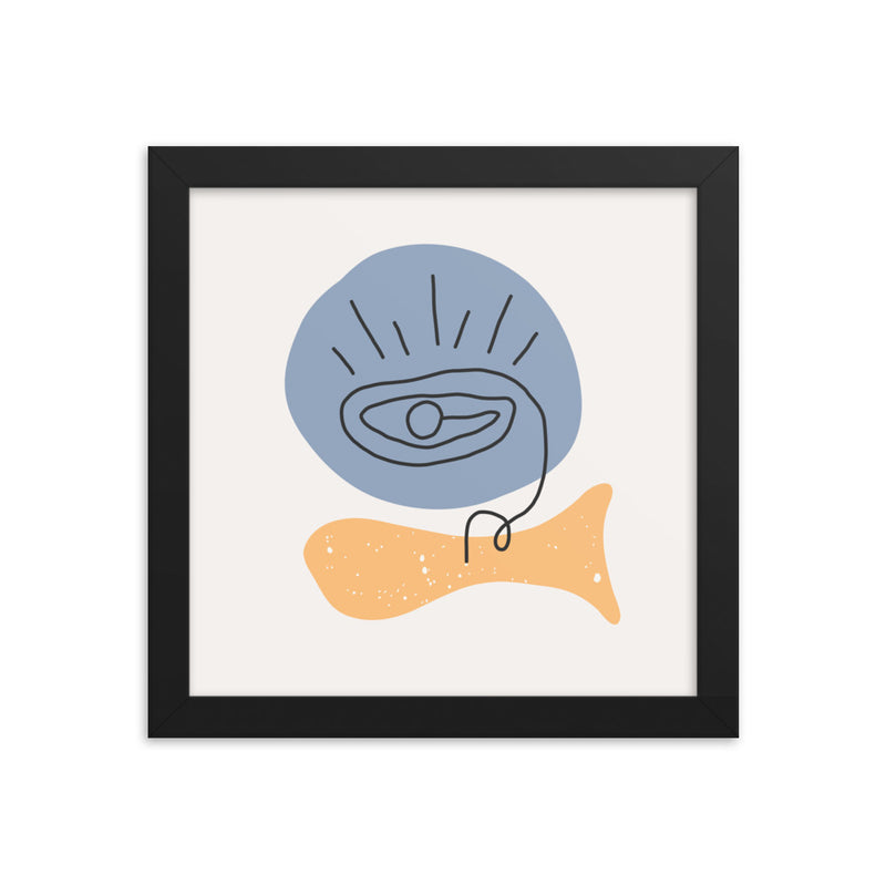 Minimalist Poster Matte Paper with Frame 