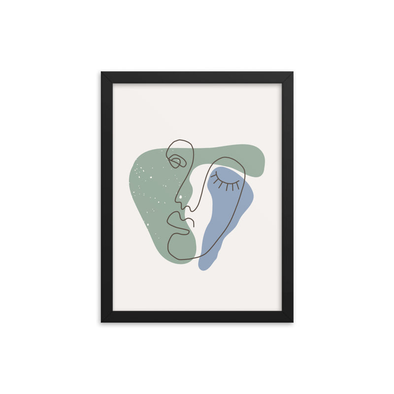 Minimalist Poster Matte Paper with Frame 