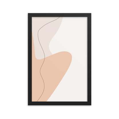 Minimalist Poster Matte Paper with Frame #1