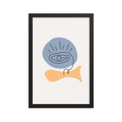 Minimalist Poster Matte Paper with Frame #6