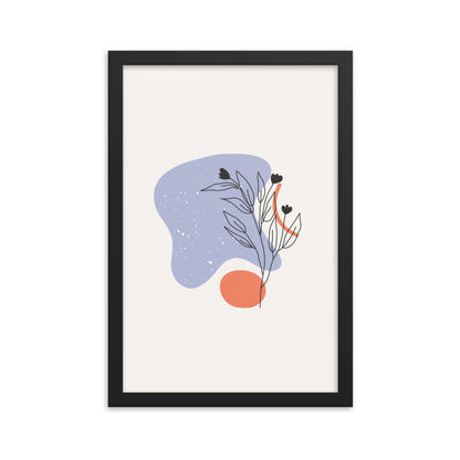 Minimalist Poster Matte Paper with Frame #7