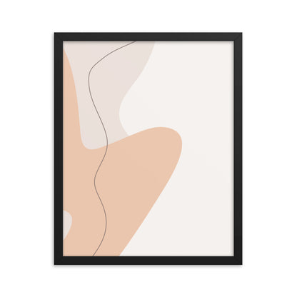 Minimalist Poster Matte Paper with Frame #1