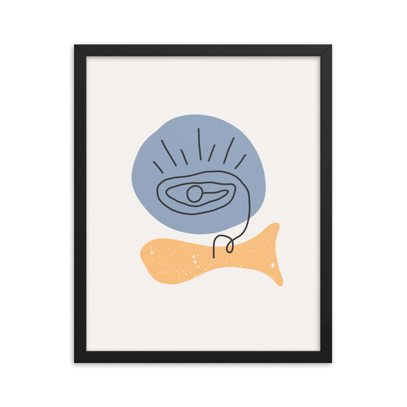Minimalist Poster Matte Paper with Frame 
