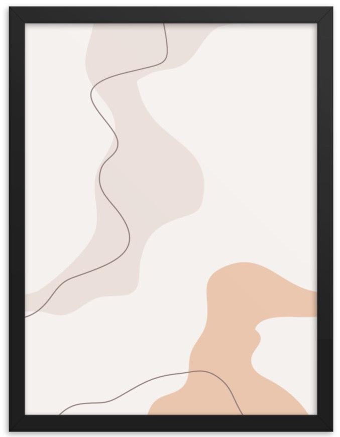 Minimalist Poster Matte Paper with frame