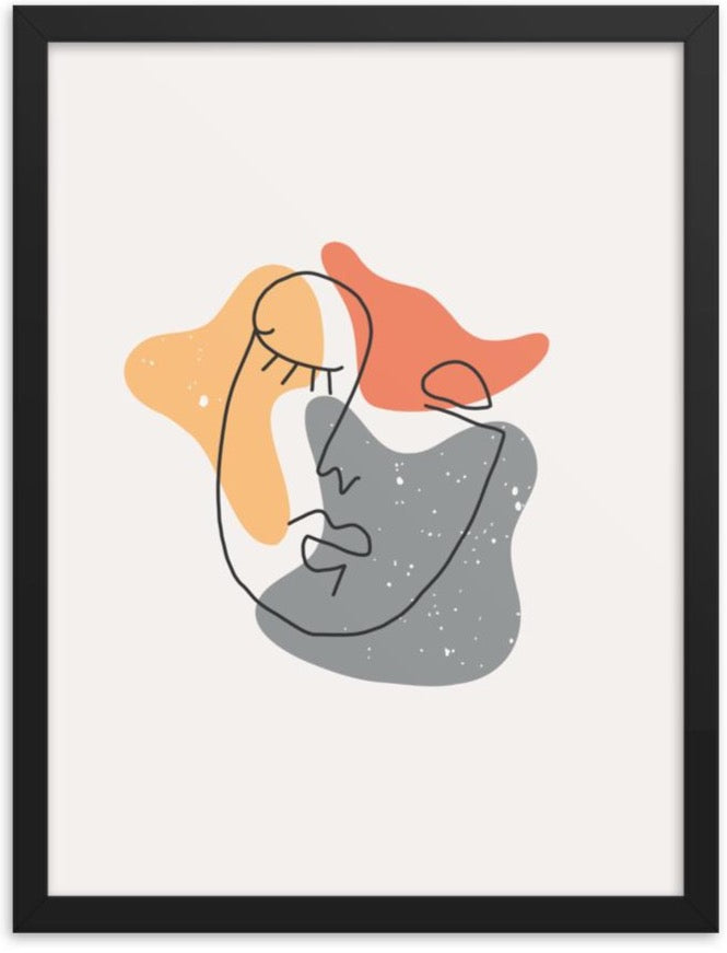 Minimalist Poster Matte Paper with Frame 