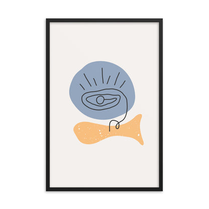 Minimalist Poster Matte Paper with Frame #6