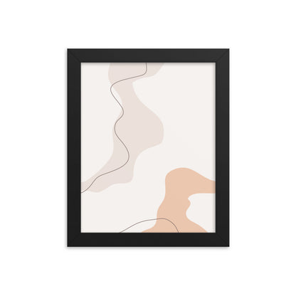 Minimalist Poster Matte Paper with Frame #3