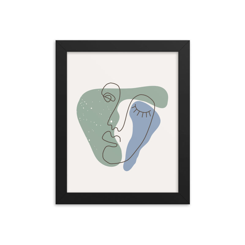 Minimalist Poster Matte Paper with Frame 