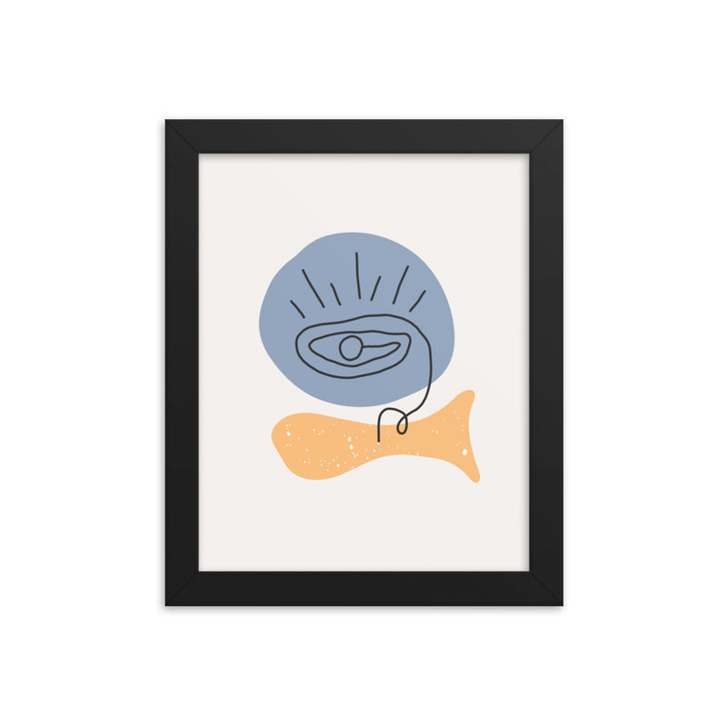 Minimalist Poster Matte Paper with Frame 