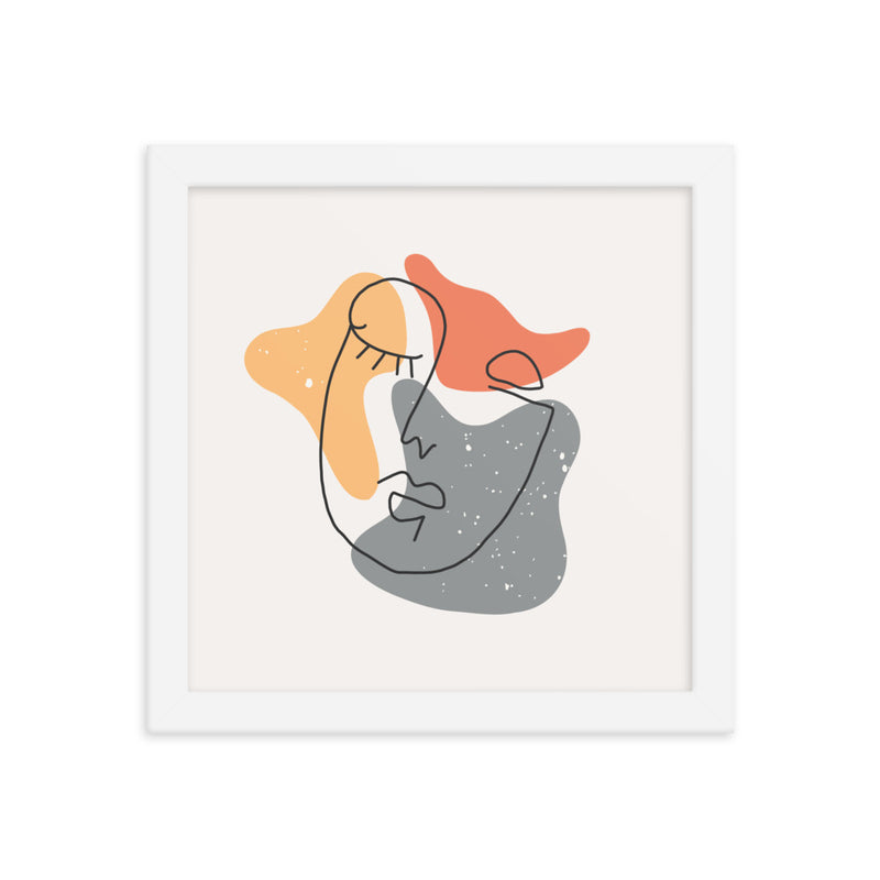 Minimalist Poster Matte Paper with Frame 