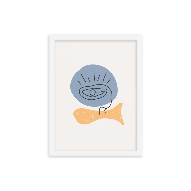 Minimalist Poster Matte Paper with Frame 