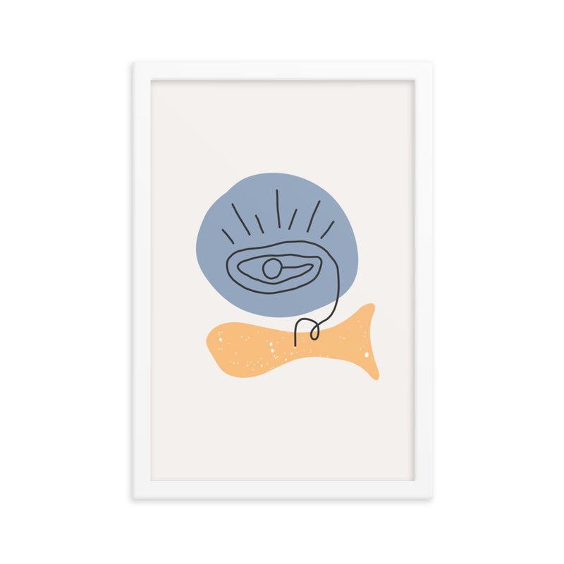 Minimalist Poster Matte Paper with Frame 