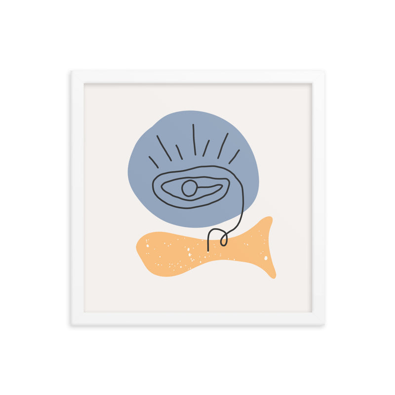 Minimalist Poster Matte Paper with Frame 
